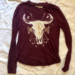 Maroon long sleeve